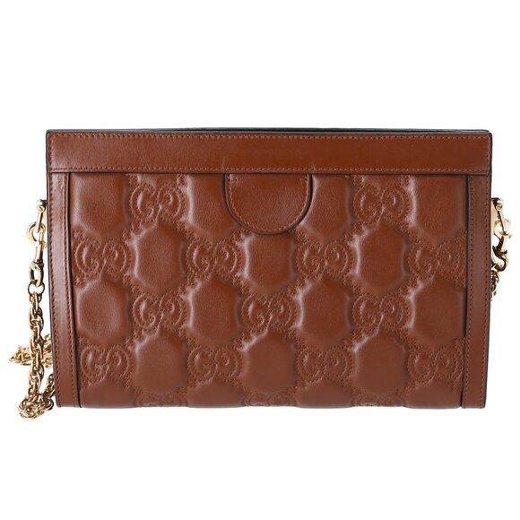 Gucci GG Shoulder Bag GG Matelasse Leather Brown - Picture 4 of 8